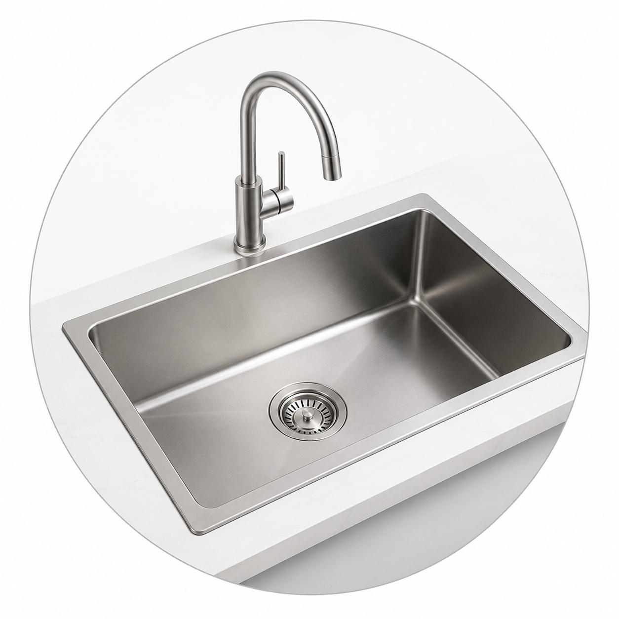 Chậu Rửa Chén 1 Hố Cho Nhà Bếp Hiện Đại